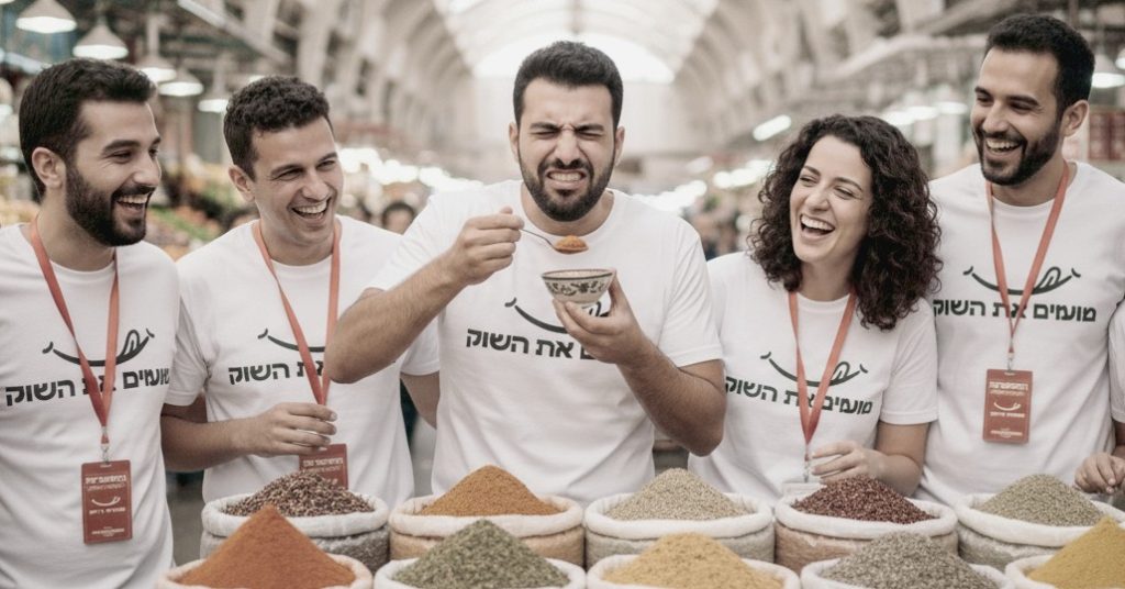 משחק משימות ניווט וטעימות בשוק הכרמל